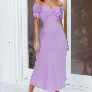 Hello Molly Sky Child Lavender Midi Dress